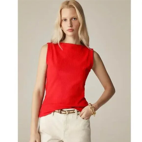 J. Crew Premium Rib Side Button Top NWT Large - Picture 3 of 12